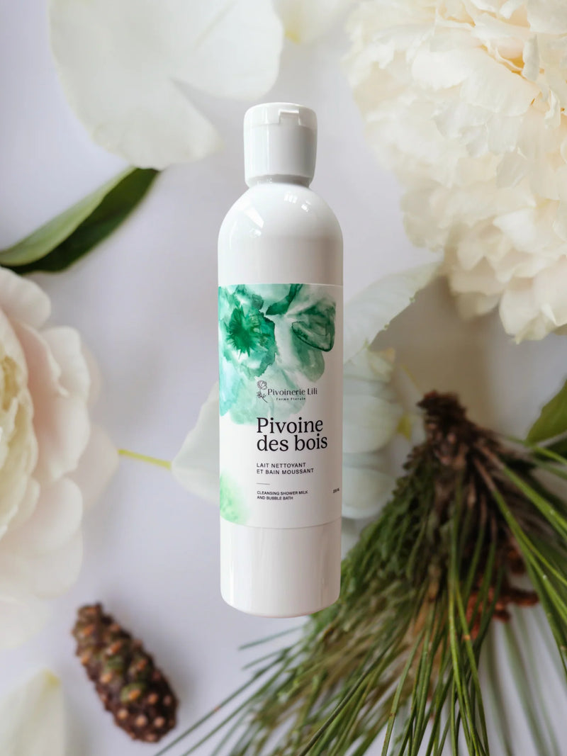 Pivoinerie Lili - Lait nettoyant et Bain moussant - Pivoine des bois