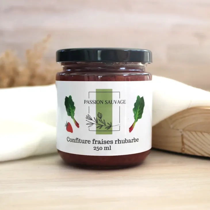 Passion Sauvage - Confiture de fraises & rhubarbe